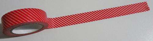 Red/White Stripe Washi Tape