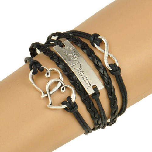 One Direction Infinity Bracelet - Black