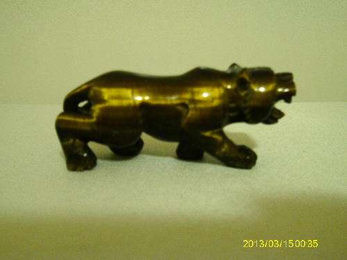 Beautiful Miniature Carved Tiger Tiger's eye