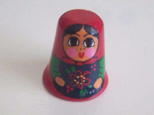 Cutest little russian doll Thimble
