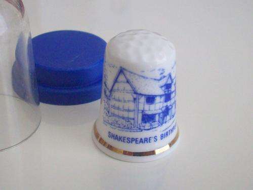 Shakespeare's Birthplace Thimble Bone China made in England