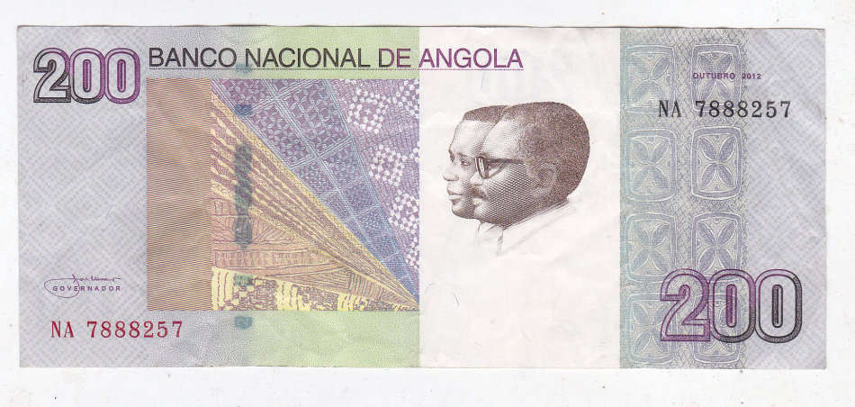 ANGOLA 200 KWANZAS TCHIMBUE 2012 FACE VALUE R15.69