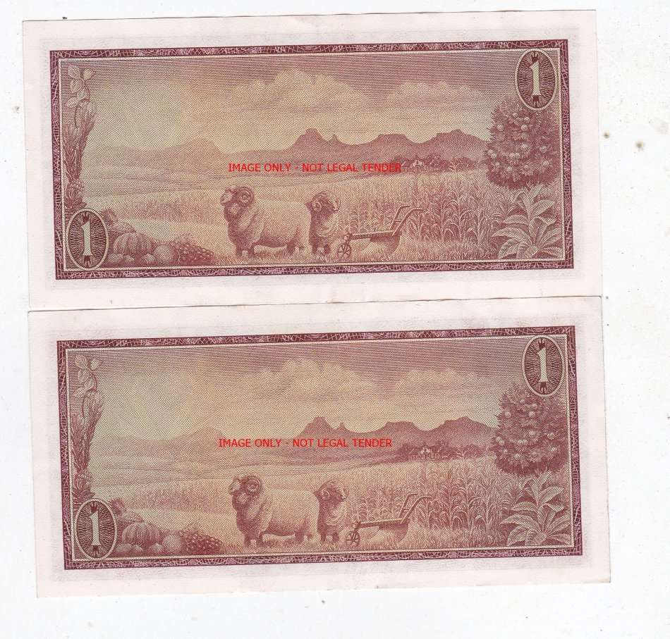 SOUTH AFRICA R1 PAIR DE JONGH A460921999 AND A460 92200