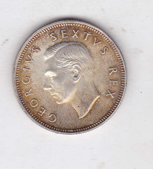 SOUTH AFRICA 2 SHILLINGS 1952 UNC