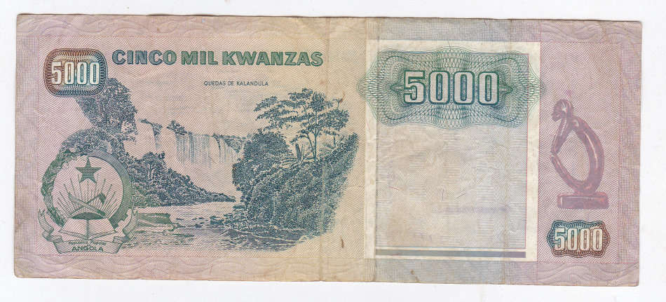 ANGOLA 5000 KWANZAS 1991