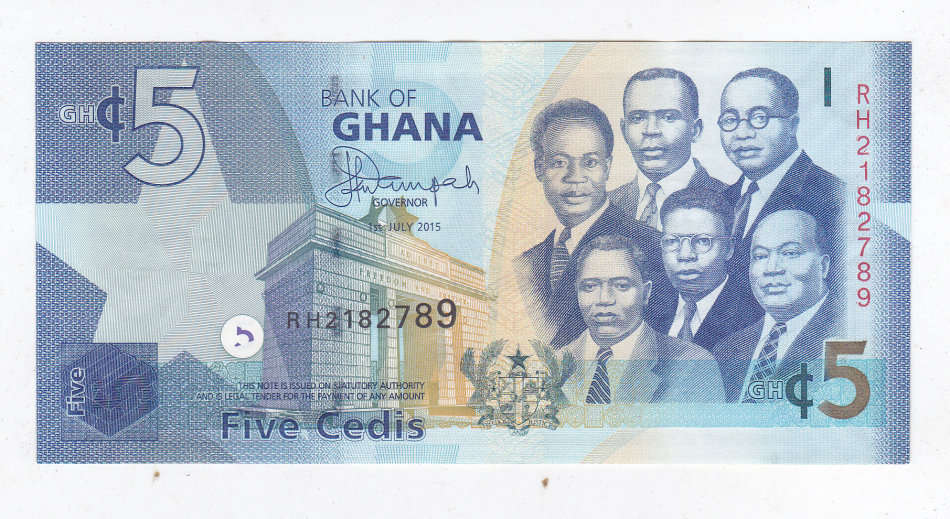 GHANA 5 CEDIS 2015 HIGH GRADE