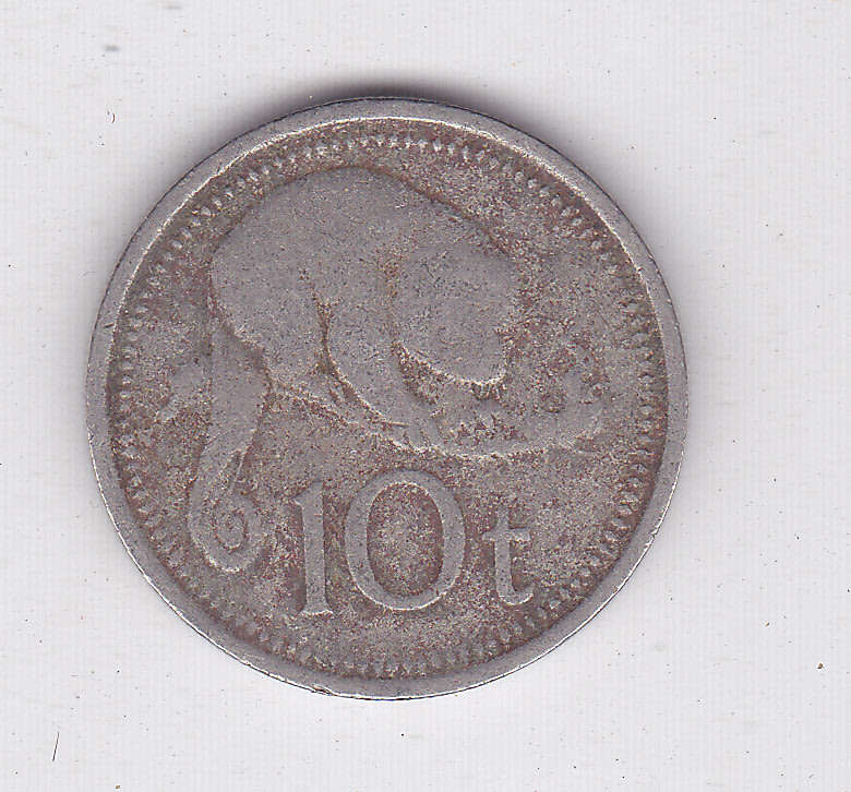 PAPUA NEW GUINEA 10 TOA
