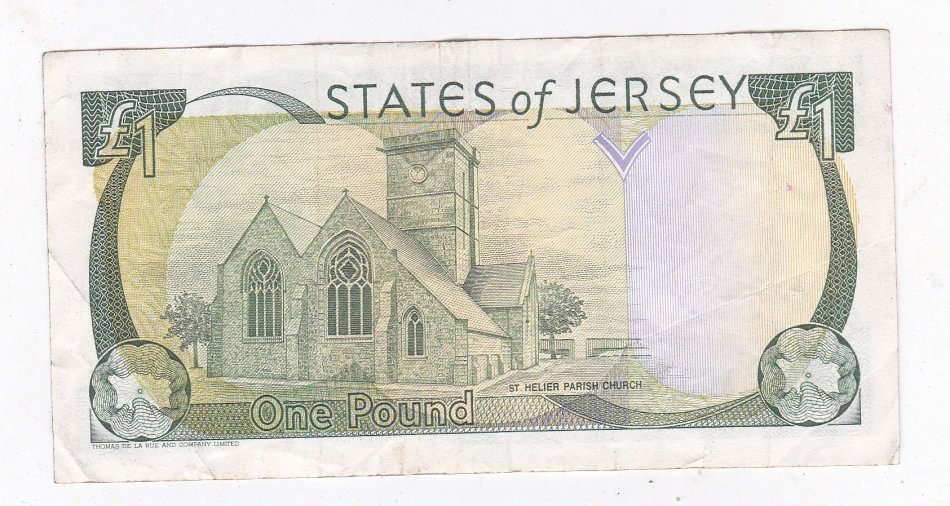 JERSEY 1 POUND ST HELIER PARISH CHURCH