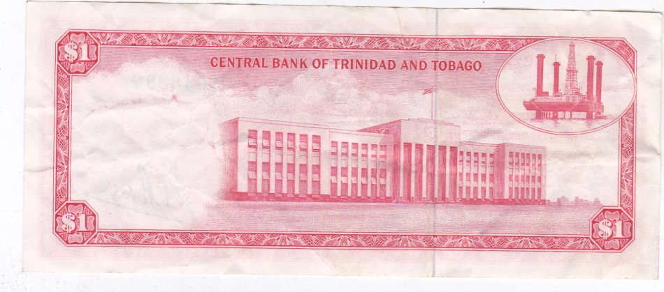 TRINIDAD AND TOBAGO 1 DOLLAR SIG BRUCE 1964