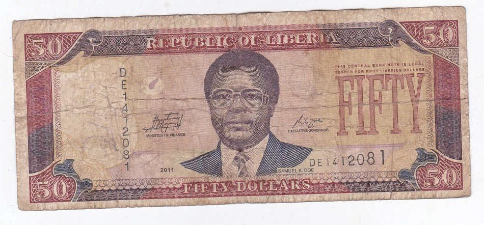 LIBERIA 50 DOLLARS 2011