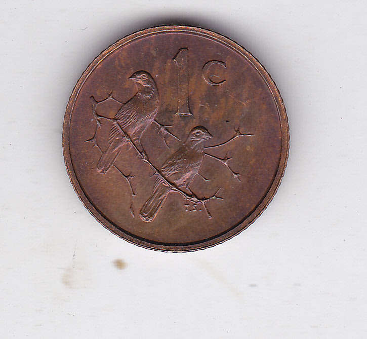 SOUTH AFRICA 1 CENT 1965 UNC