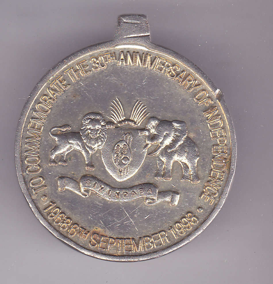 SWAZILAND 30TH ANNIVERSARY OF INDEPENDENCE 1968-1998 RING MISSING