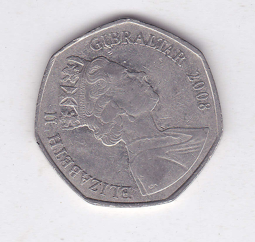GREAT BRITAIN 50P 2008 CAPTURE OF GIBRALTAR 1704