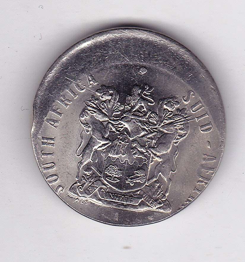 SOUTH AFRICA ERROR 50 CENTS OFF CENTER STRIKE- MISTRUCK