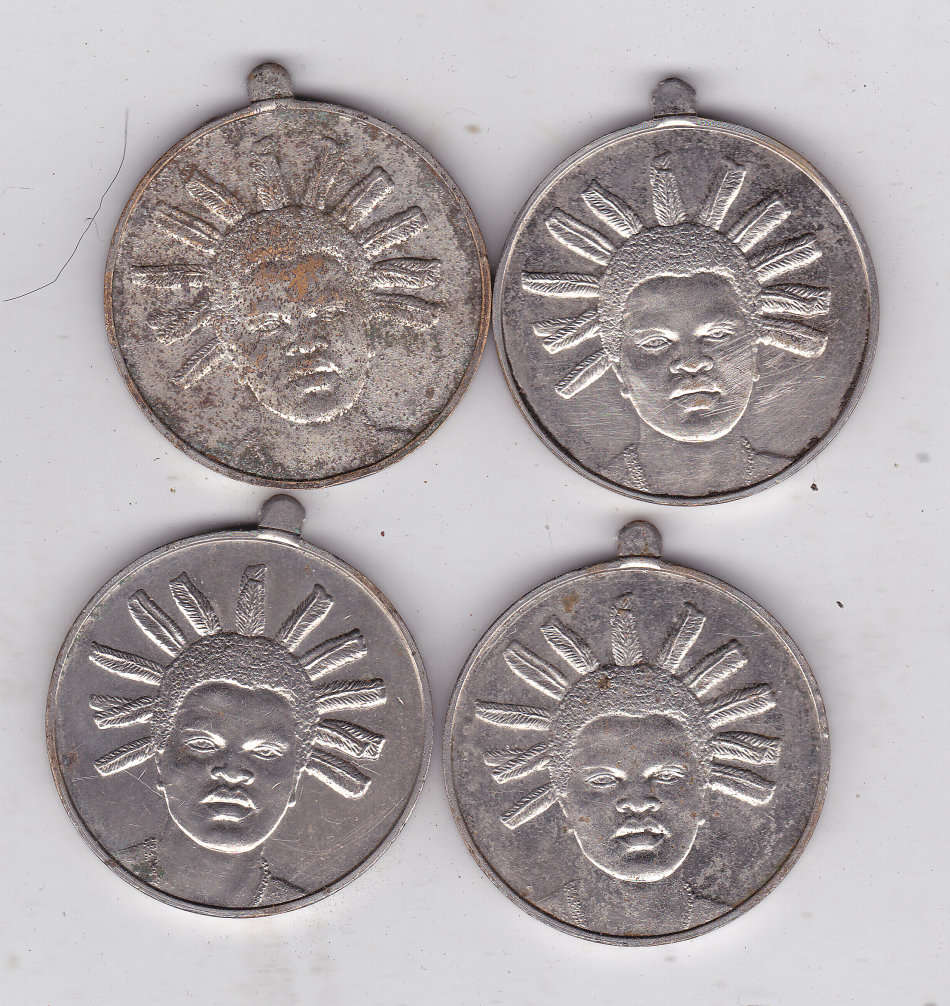 SWAZILAND CORONATION OF KING MSWATI III MEDAL 1986 - RINGS MISSING -4 MEDALS - BID PER MEDAL