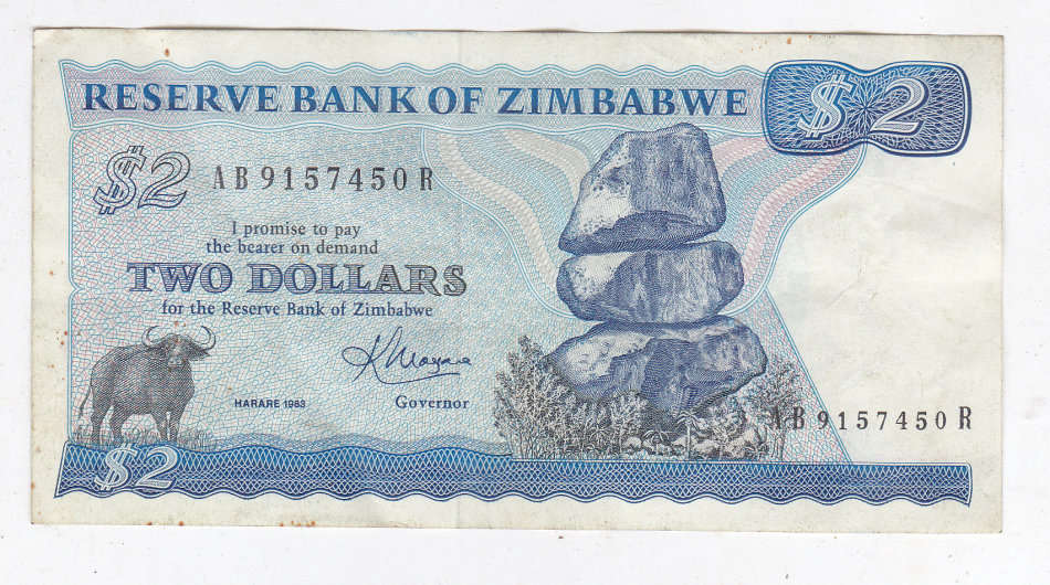 ZIMBABWE $2 1983