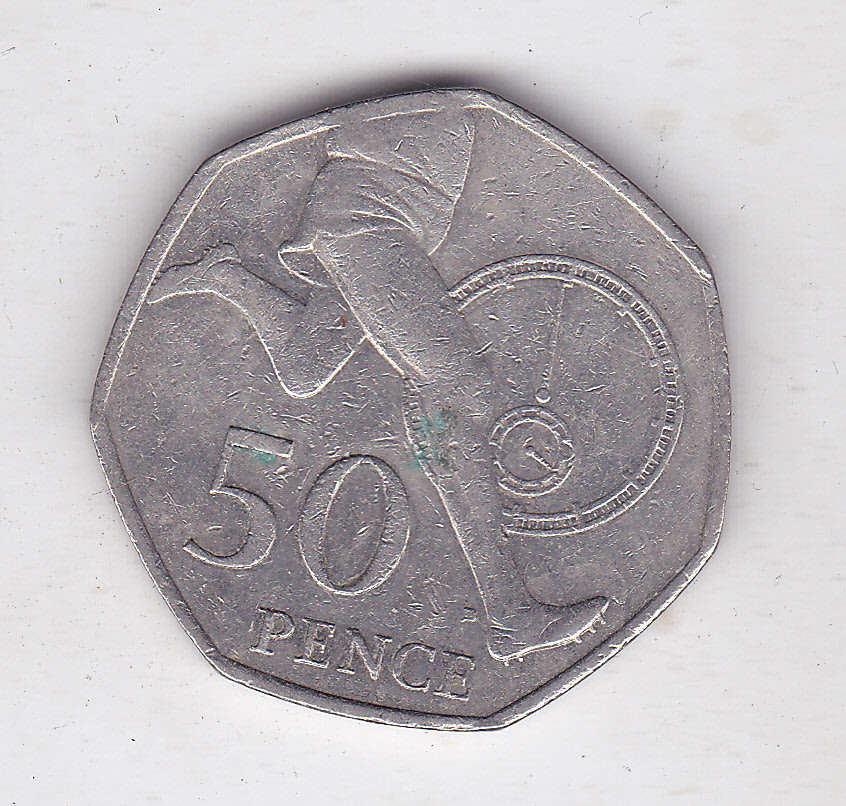 50 pence 2004 roger bannister 4 MIN MILE