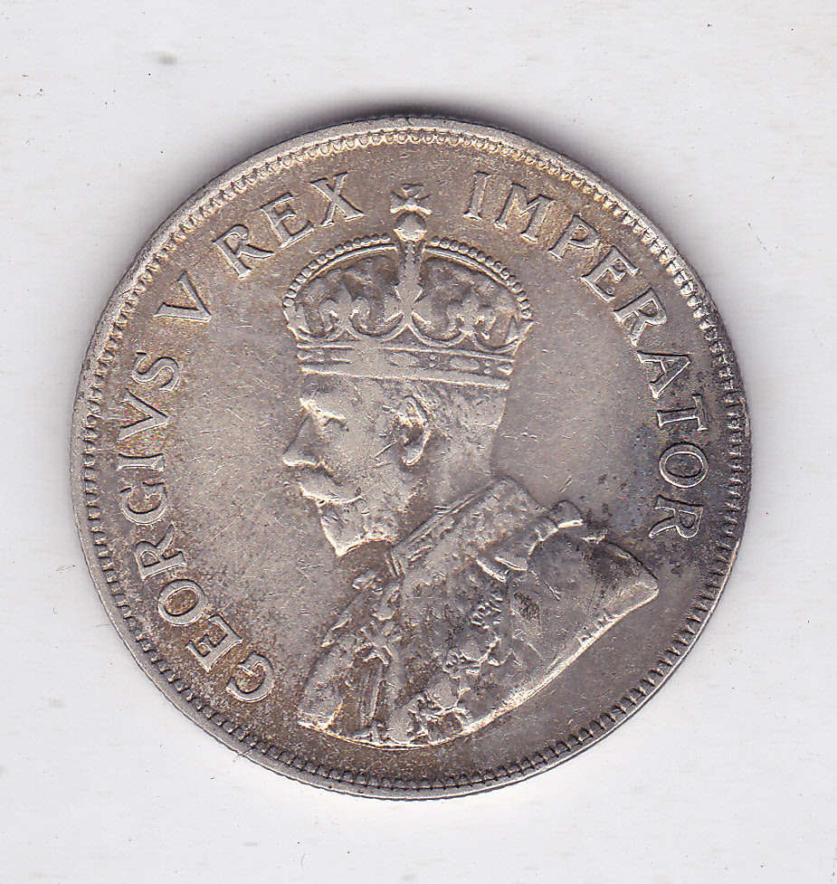 SOUTH AFRICA 2 AND A HALF SHILLINGS 1932 VF+