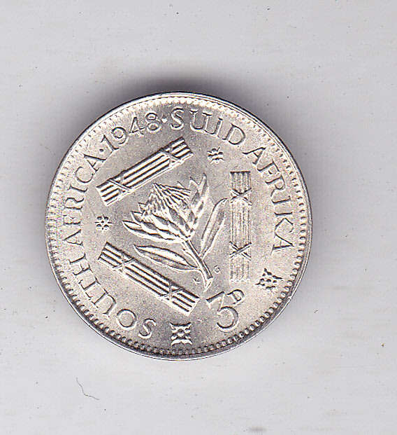 SOUTH AFRICA 3D 1948 UNC