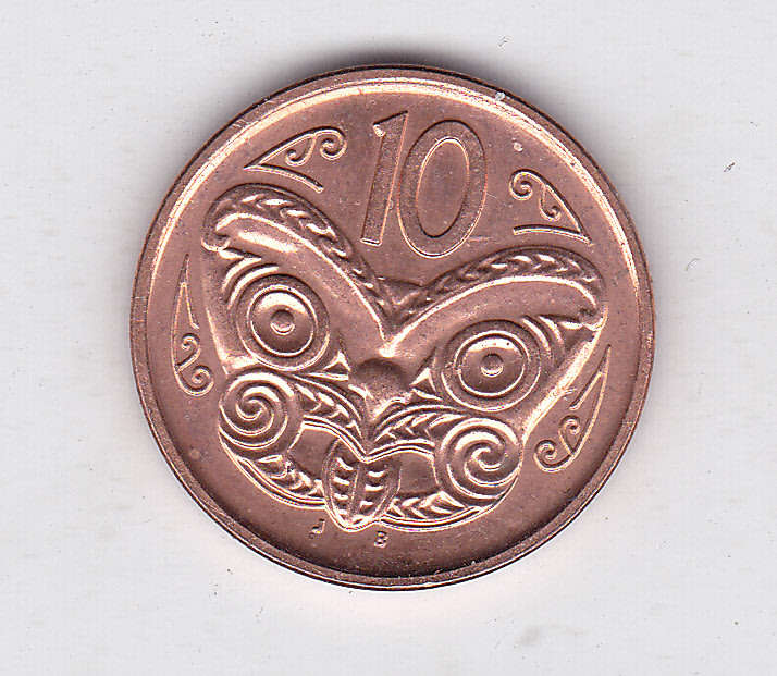 NEW ZEALAND 10 CENTS 2013 EXTRA FINE