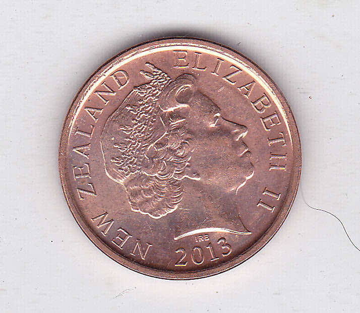 NEW ZEALAND 10 CENTS 2013 EXTRA FINE