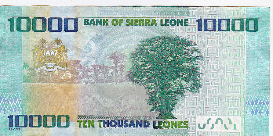 SIERRA LEONE 10000  LEONES 2015 PEACE FV=R16