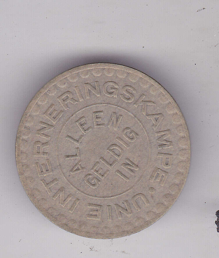 UNION INTERNMENT CAMP 1 SHILLING FIBRE COIN SUPERB CONDITION