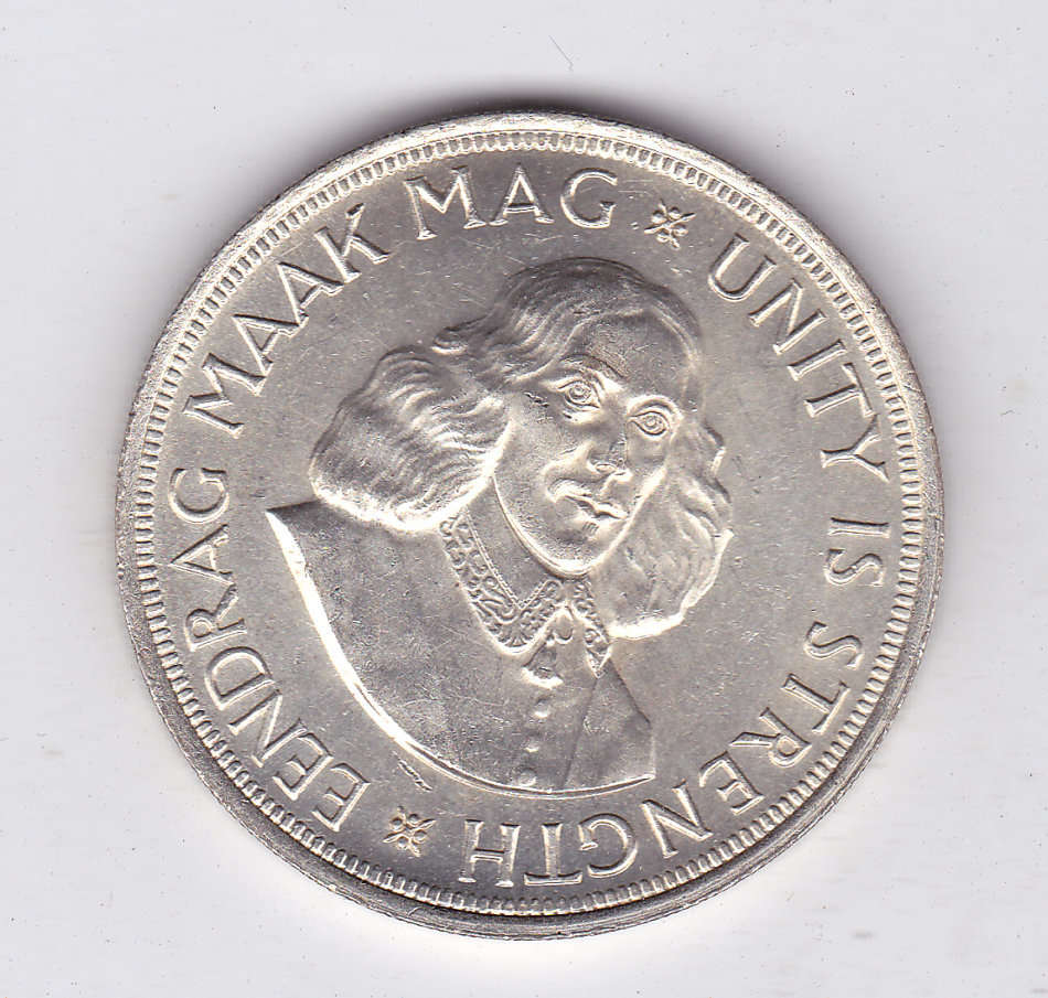 SOUTH AFRICA 50 CENTS 1964 MINT STATE - SILVER