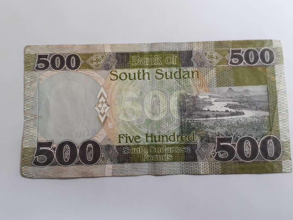 SOUTH SUDAN 500 POUNDS HIGH GRADE NEW SERIES FV=54 ZAR