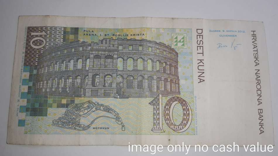CROATIA 10 KUNA 2012