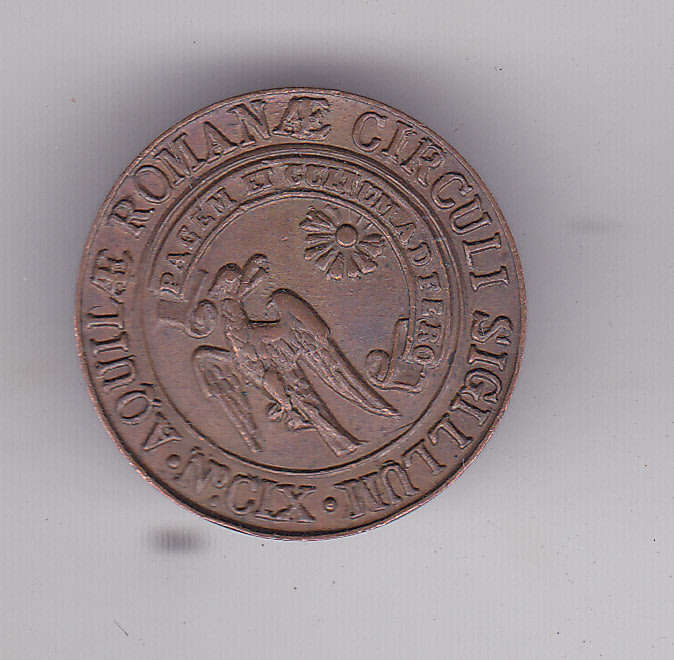 ROMAN LODGE NO 160 MASONIC PENNY (FARTHING SIZE)