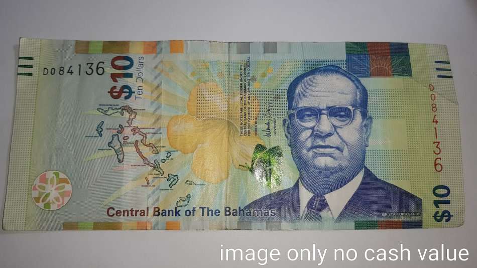 BAHAMAS $10 LIGHTHOUSE 2016 FV=R149.96