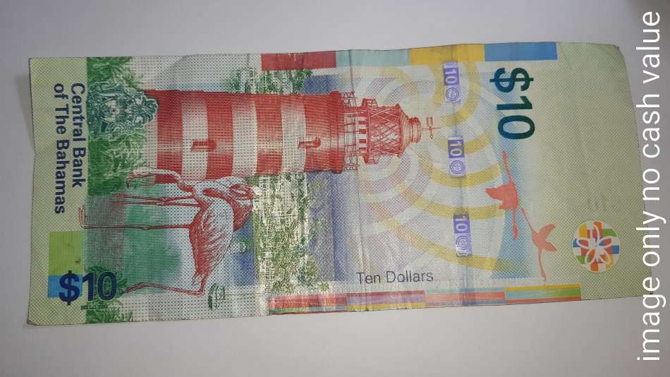 BAHAMAS $10 LIGHTHOUSE 2016 FV=R149.96
