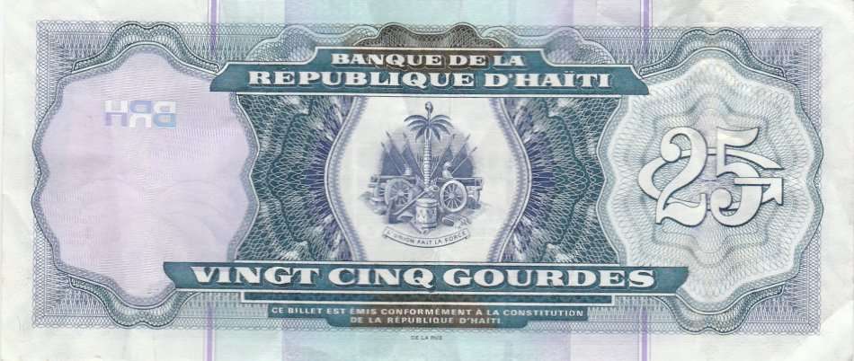 HAITI 25 GOURDES 2014