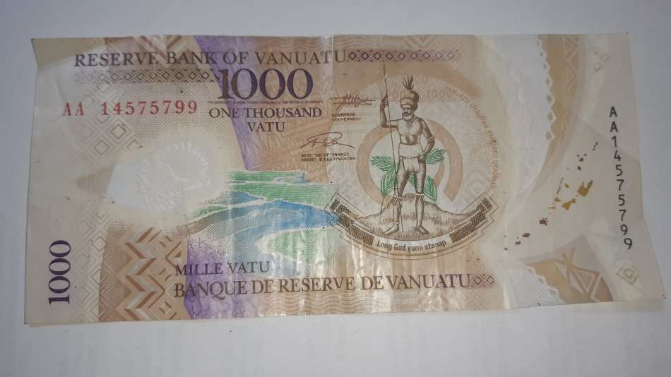 VANUATU 1000 VATU- LONG GOD YUMI STANAP - POLYMER FACE VALUE R127