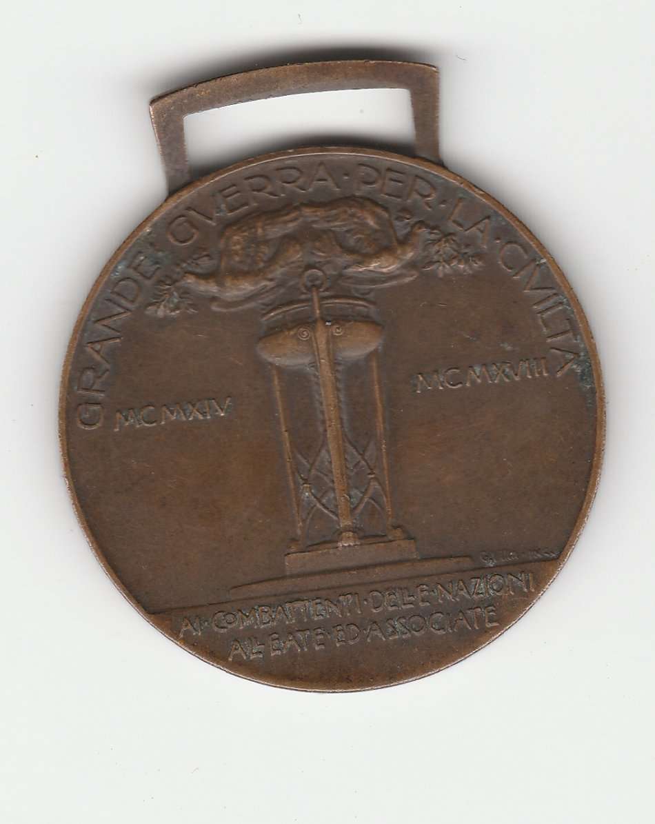 WW I ALLIED (ITALY) VICTORY MEDAL ALLIED