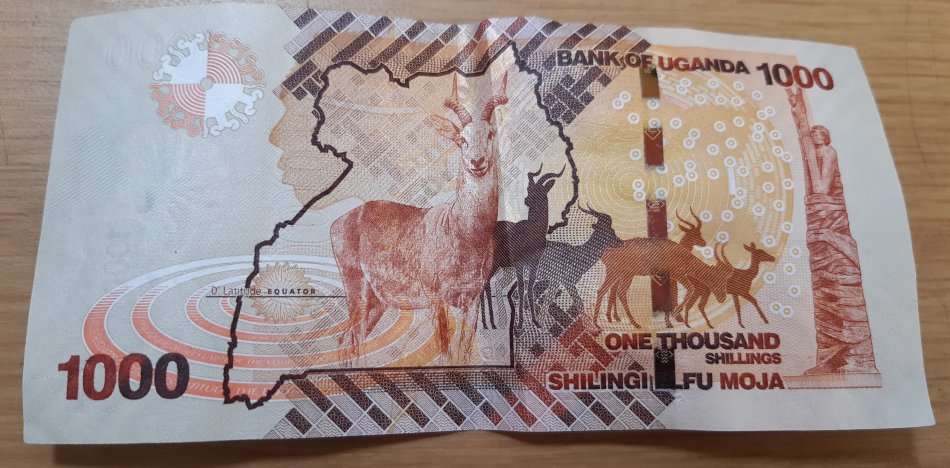 UGANDA 1000 SHILLINGS 2017 HIGH GRADE