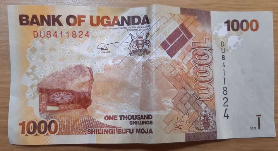 UGANDA 1000 SHILLINGS 2017 HIGH GRADE