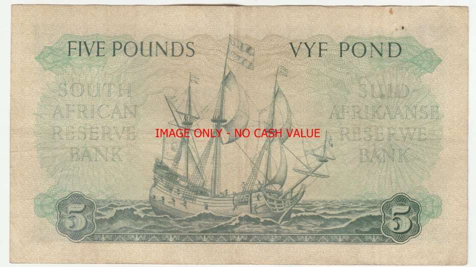 SOUTH AFRICA 5 POUNDS  DE KOCK 26.4.56 - C47 339873