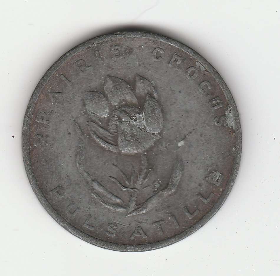 Manitoba Prairie Crocus Confederation 1870 - SHELL TOKEN