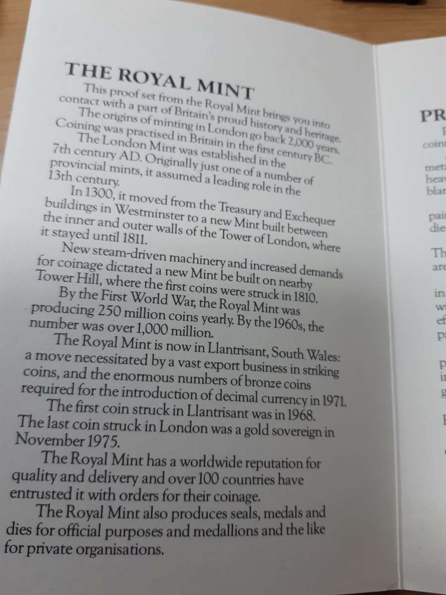 LESOTHO PROOF SET 1980 WITH C.O.A INC SILVER 10 MALOTI