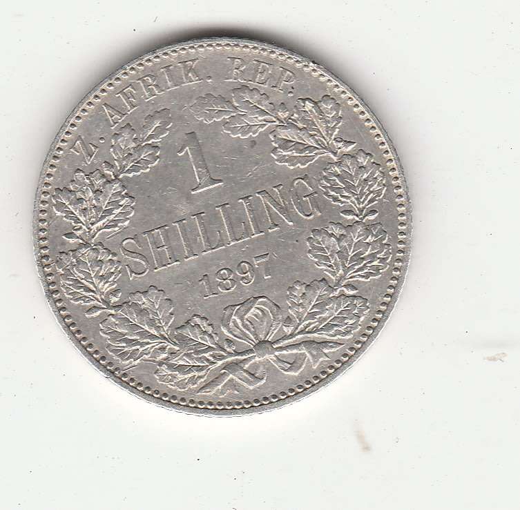 ZAR KRUGER SHILLING 1897 LOVELY CONDITION AUNC