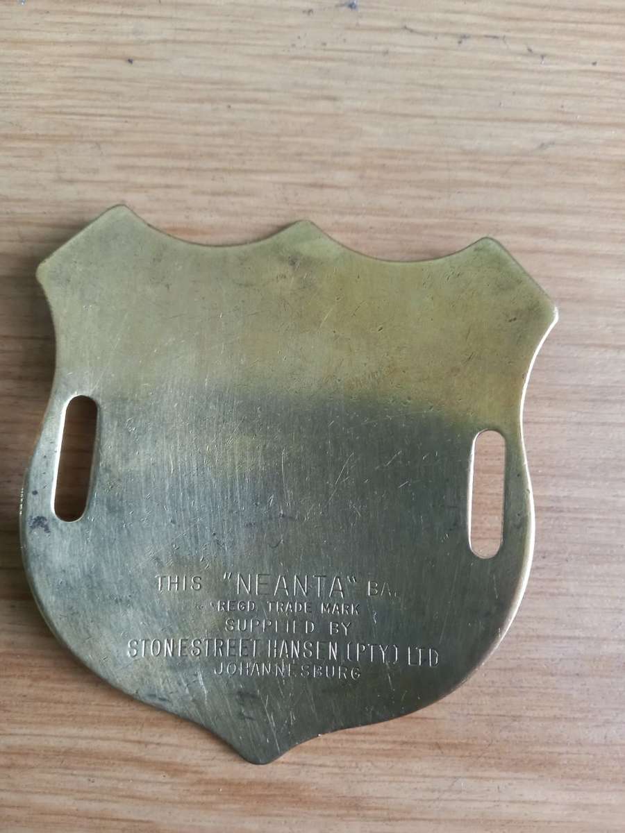 APARTHEID BOSS BOY SHOULDER BADGE STILFONTEIN GOLD MINE CO LTD