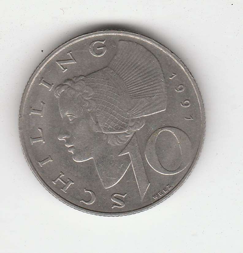 AUSTRIA 10 SHILLINGS 1991