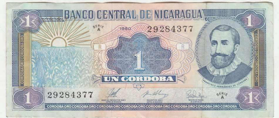 NICARAGUA 1 CORDOBA 1990