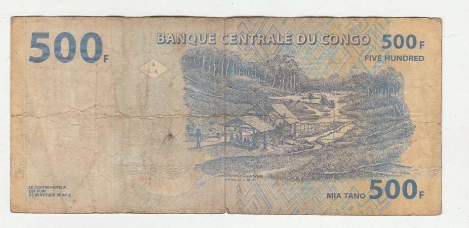 CONGO 500 FRANCS 2002