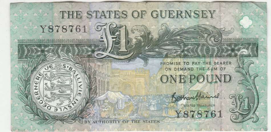 GUERNSEY 1 POUND ROYAL COURT