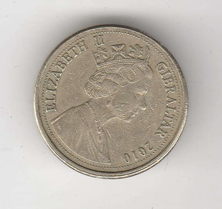 GIBRALTAR POUND NEANDERTHALSKULL 2010