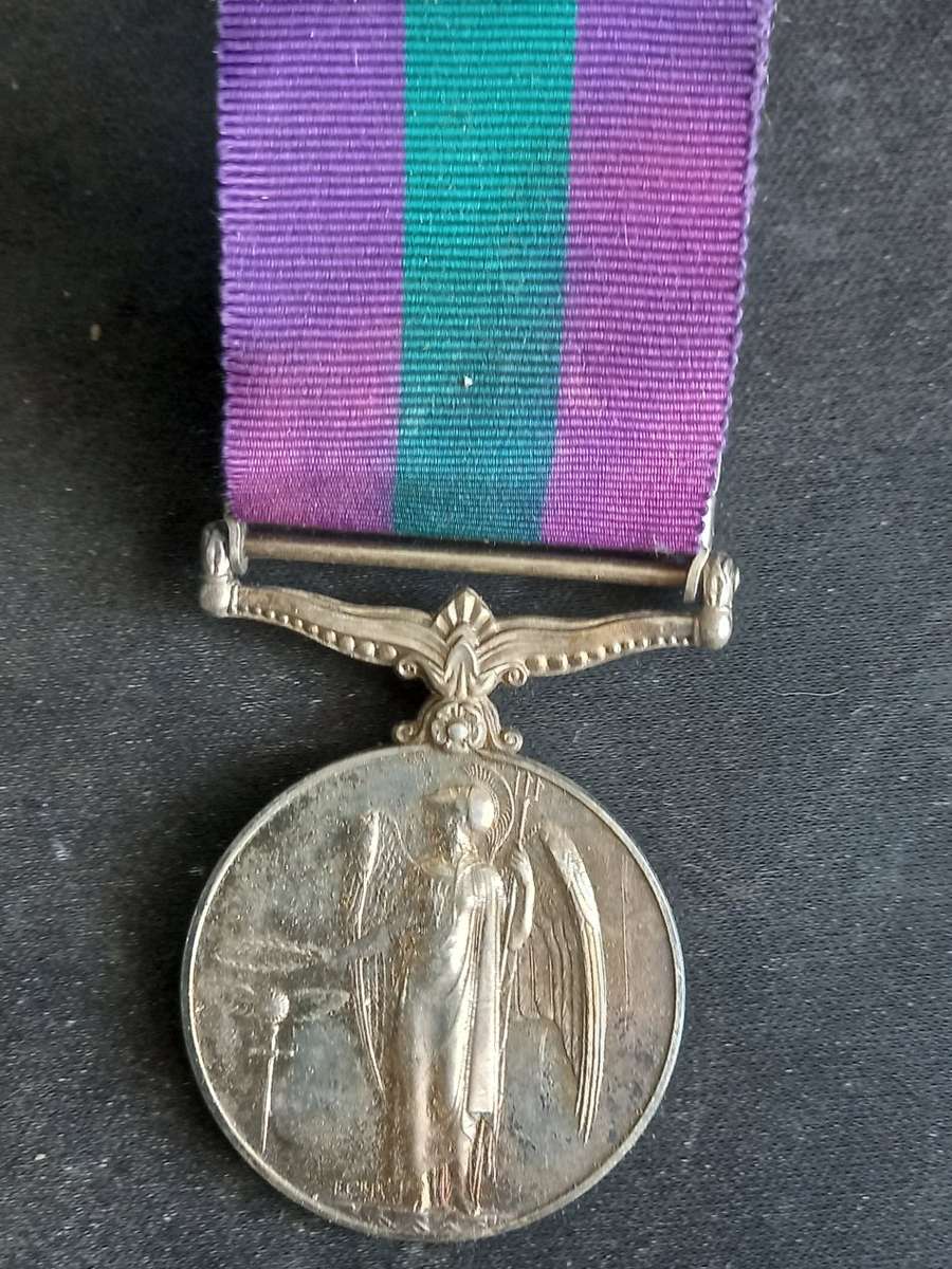 ARMY GS MEDAL  PALESTINE 1945-48 SILVER A.S. 11101 CPL. J SEHALOHALA  A.P.C