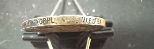 ANGLO BOER WAR MEDAL KORPL VOSTER - NAMING COMPROMISED